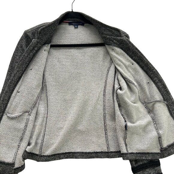 Women's Blazer / Jacket Grey Size L Large Tommy Hilfiger Military Band. - Picture 9 of 14